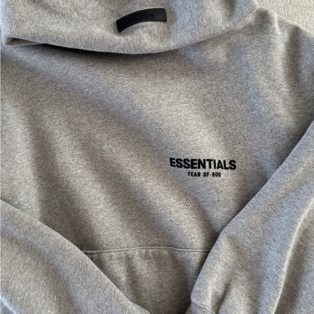 Fear of God Essentials Pullover in Heather Gray